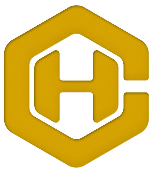 Crispy Honey Logo Negative Gold Relief